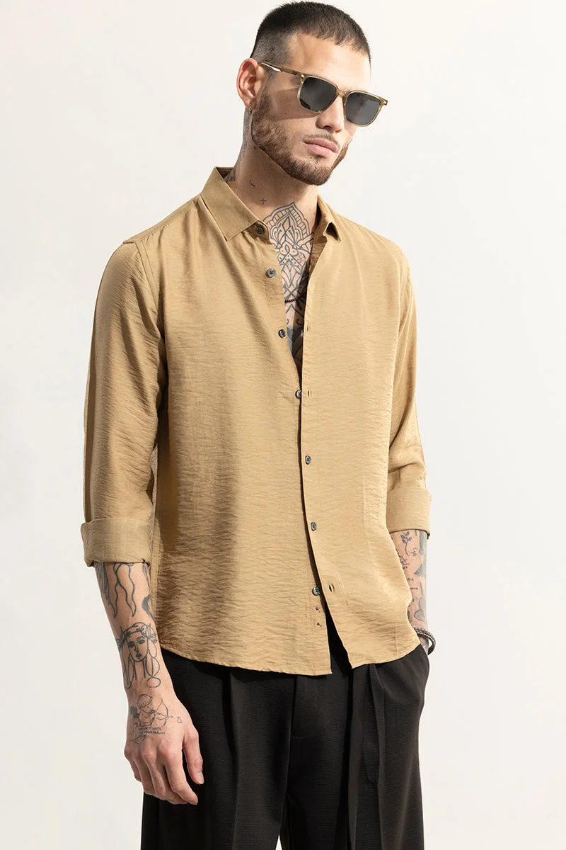 SNITCH Squash Serene Light Brown Shirt